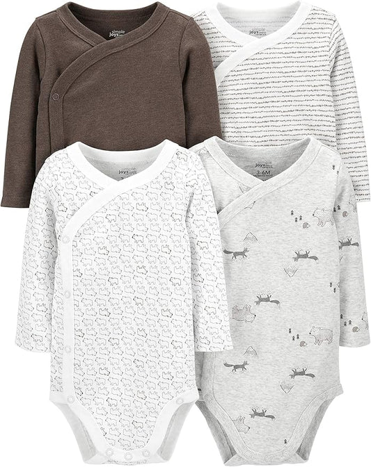 Simple Joys by Carter's unisex-baby 4-pack Side Snap Bodysuit