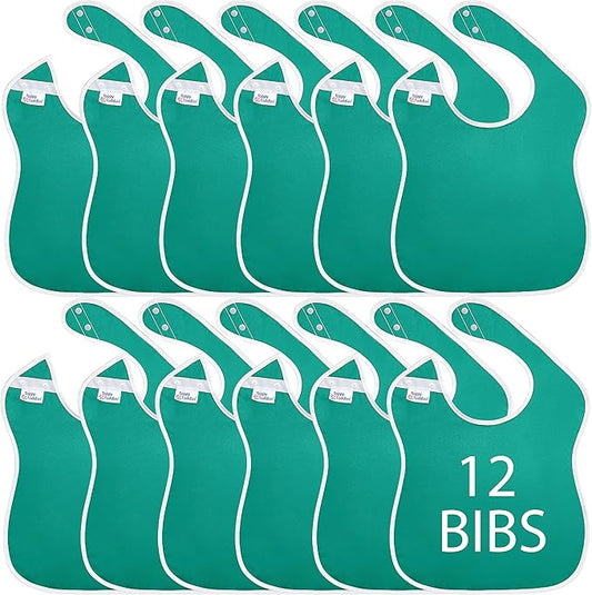 Large Waterproof Bibs Primary Collection - 4pk, 12pk, 48pk