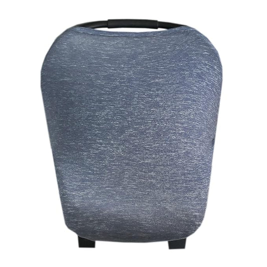 Copper Pearl Multi-Use Cover: Car Seat Covers, Nursing Cover, and Stroller Cover for Sun - Stretchy Fabric, All-Season Use, Stylish Designs, Easy Access for Moms - Denim