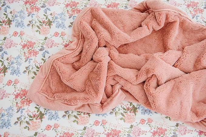 SARANONI Luxury Receiving Blankets for Babies | Ultra-Soft Lush and Boutique Quality Baby Blanket | Clay - 40” x 30”
