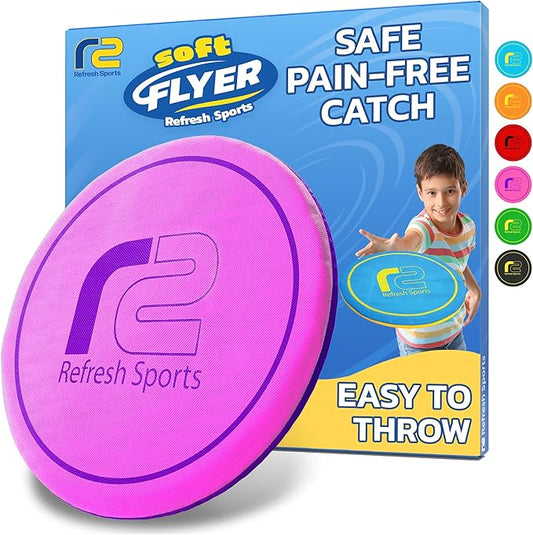 Soft Flying Disc for Kids - Best Girl Toys Age 4 & Up - Engaging Toy for 7 Year Old Girl Birthday Gifts - Stocking Stuffers for Girls All Ages - Fun Sports Toy & Party Favors & Outdoor Toys Age 6-8