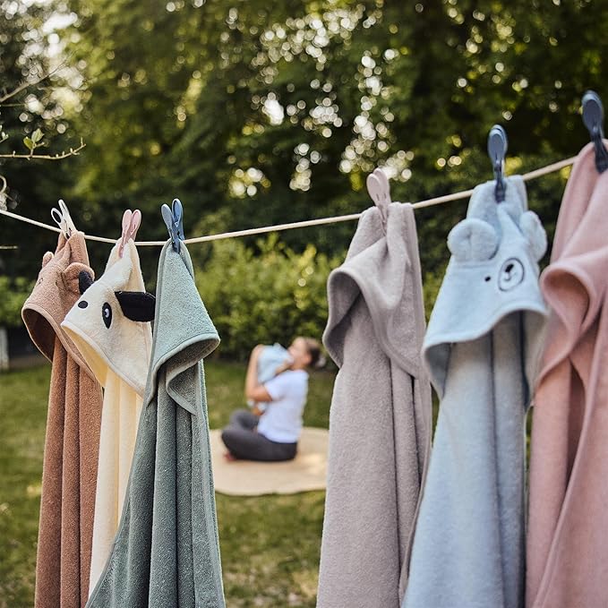 Baby Hooded Towel – Organic Cotton Baby Bath Towels – Baby Towels, Baby Bath Towels for Baby Boy, Baby Girl, 32" x 32" Super-Soft and Absorbent Baby Towels for Newborn (Panda)