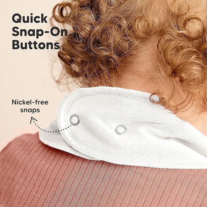 8-Pack Organic Baby Bandana Bibs for Girls - Super Absorbent Triangle Baby Bibs for Drooling and Teething Infant, 100% Cotton Extra Soft for Newborn, Infant 0-36 Months (Spring)