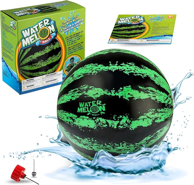 Watermelon Ball – Cool Underwater Pool Toy for Teen Boys, Girls, Men & Women. Great Gifts for Swimming, Diving & Backyard Games. Best for Birthday Presents, Spring Vacation & Summer Family Fun.