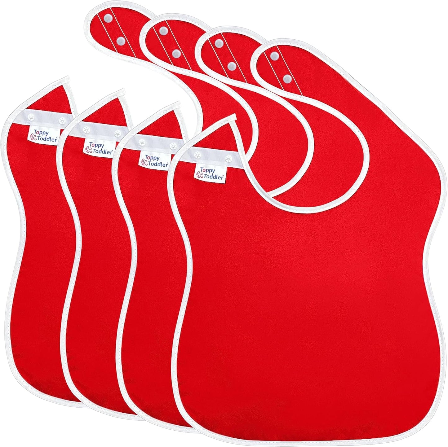 Large Waterproof Bibs Primary Collection - 4pk, 12pk, 48pk