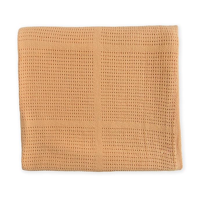 Amazing Baby Cellular Blanket, Premium Cotton Knit, Ultra Soft, Breathable, Cozy Gift for Baby Boys and Girls, Favorite Toddler Blanket, 44 x 44 inches (112 x 112 cm), Butterum