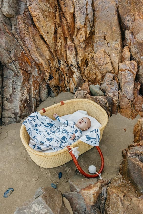 Copper Pearl Baby Swaddle Blanket - Premium Knit Baby Blanket, Large Soft Stretchy Receiving Blankets for Baby Boy and Girl, Swaddles for Newborn, Infant, and Toddler (Cove)