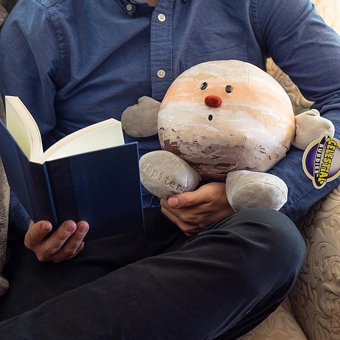 Celestial Buddies Jupiter Buddy | 12" Soft Stuffed Plush, Embroidered Features, Fun Planet Facts Tag for Kids – STEM Learning, Educational Gift, Classroom & Homeschool Science Space Astronomy | 0+