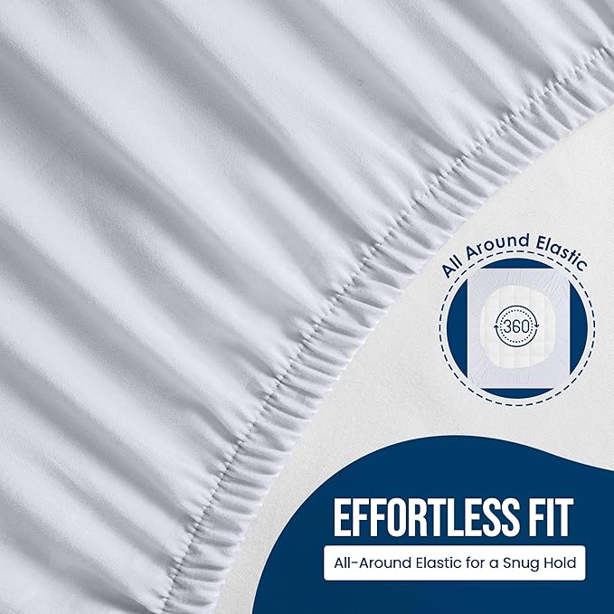 Utopia Bedding Waterproof Mattress Protector Twin Size (Pack of 14), Premium Terry Mattress Cover 200 GSM, Breathable, Fitted Style with Stretchable Pockets (White)