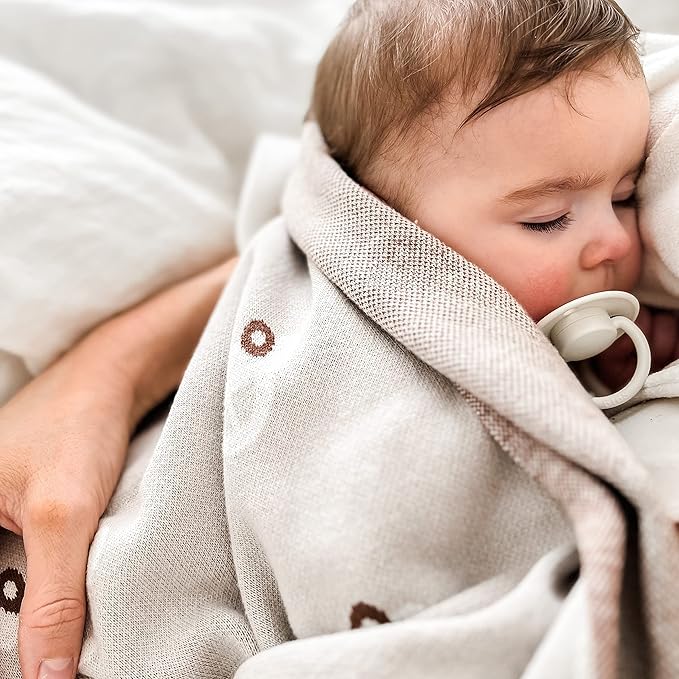 Baby Receiving Blanket for Boys 100% Cotton Buttery Soft Cozy Receiving Swaddle Stroller Blanket for Shower Gift Registry for Newborns, Infants, Toddlers (Cars - Oat)