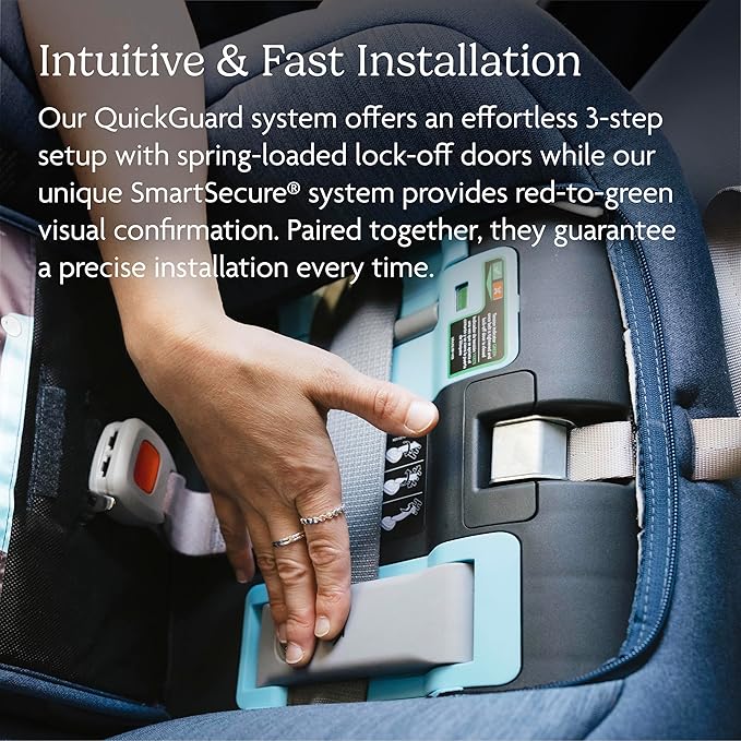 UPPAbaby Rove Convertible Car Seat - 2-in-1 Rear + Forward Facing - Quick + Secure 3-Step Install - Intuitive Safety Technology + Comfort Features - Cup Holder Included - Kavneer (Almond Mélange)