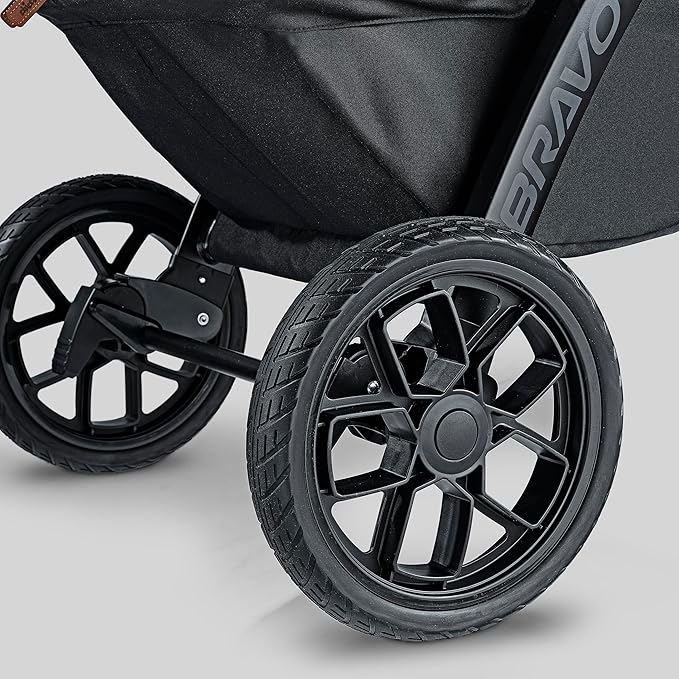 Chicco Bravo Primo ClearTex Trio Travel System, Bravo Primo Quick-Fold Stroller with Chicco KeyFit Max Zip ClearTex Infant Car Seat, Car Seat and Stroller Combo | Somerset/Black
