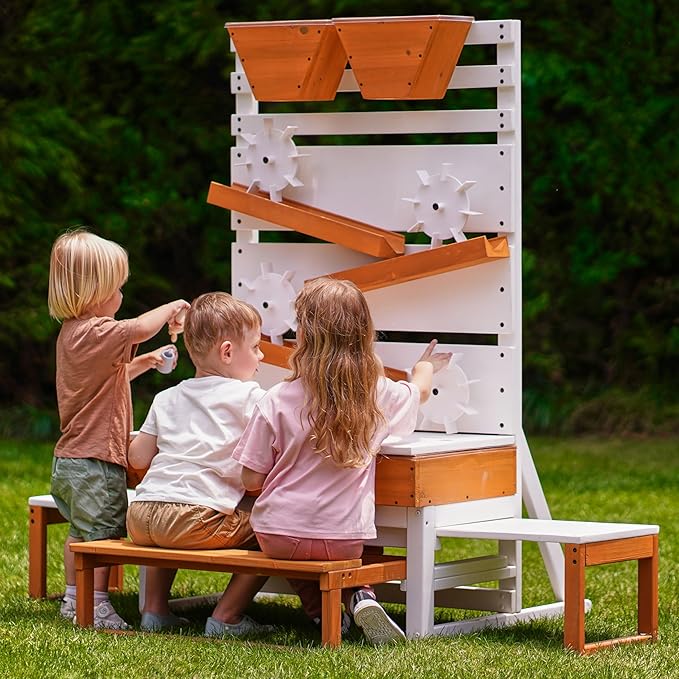 Avenlur Wooden Water Table for Kids 3 and Up - Large Water Play Table for Indoor/Outdoor Fun