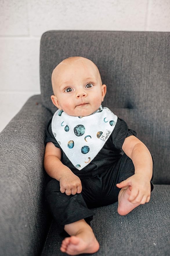 Copper Pearl Baby Bandana Drool Bibs for Drooling and Teething 4 Pack Gift Set Galaxy