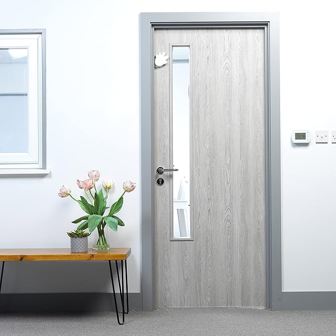 Happy Hands Anti Slam Child Door Safety Finger Trap Stoppers - 2 Pack … (White)