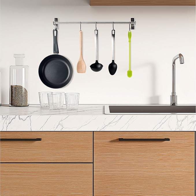 A-Brush Silicone Bottle Cleaner Brush, Flexible, Long Handle - Water Bottle Cleaner, Baby Bottle Nipple Brush for Plastic & Glass, BPA-Free Dish Washing Brush A2S Protection