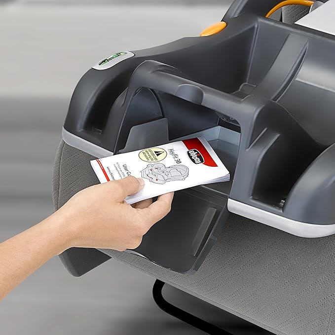 Chicco KeyFit 30 Infant Car Seat and Base, Rear-Facing Seat for Infants 4-30 lbs., Infant Head and Body Support, Compatible with Chicco Strollers, Baby Travel Gear | Orion/Grey