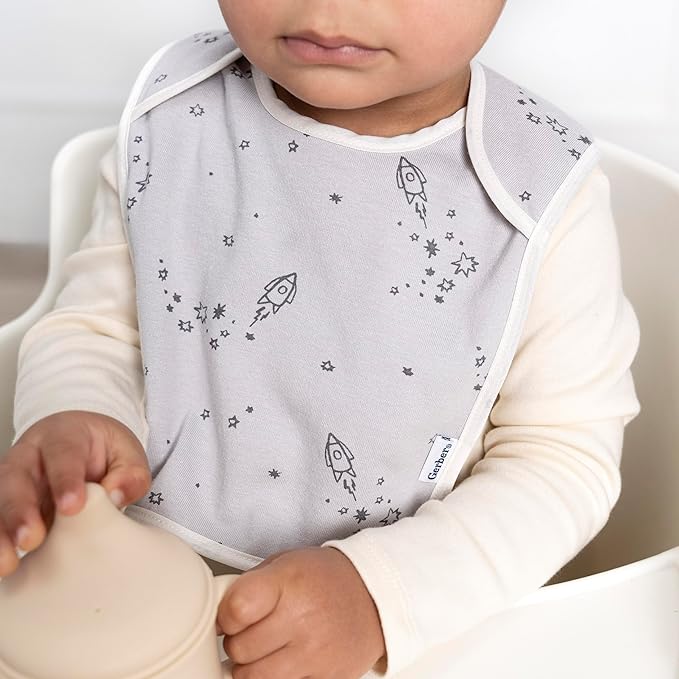 Gerber Unisex Baby Lap Shoulder Bibs