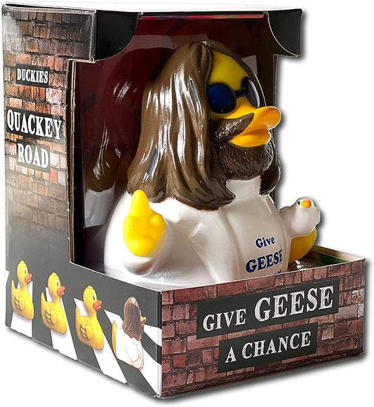 CelebriDucks - Give Geese A Chance - Floating Rubber Ducks - Collectible Bath Toy Gift for Kids & Adults of All Ages