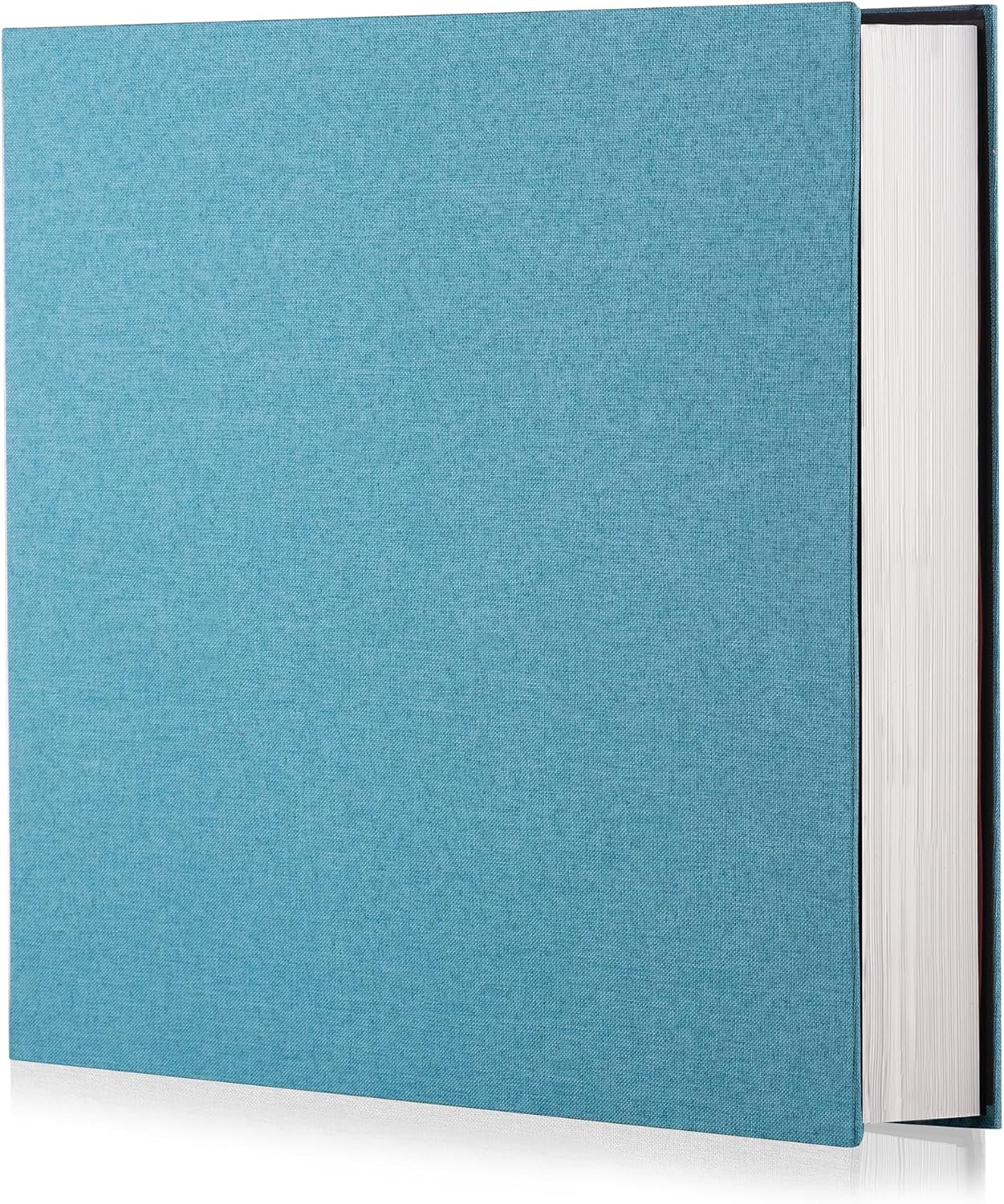 Photo Album Self Adhesive Scrapbook Album for 4Ã—6 Pictures DIY Magnetic Linen Cover Album 30 Blank Pages Great Gift for Family, Wedding, Birthday, Christmas, Anniversary(Sky Blue)