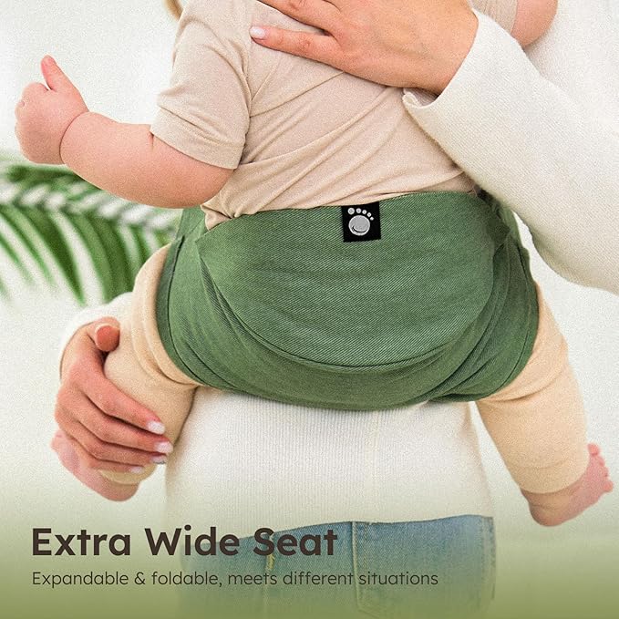 Toddler Sling Carrier - Premium Cotton, Expandable & Ergonomic, One Size Fits All, Ideal for 6-48 Months (11-44 lbs), Compact & Easy to Use, Blue