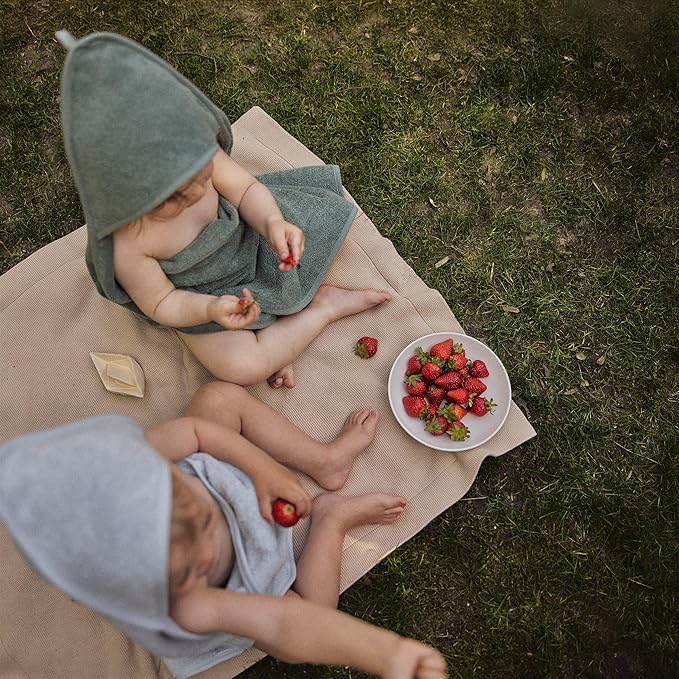 Baby Hooded Towel – Organic Cotton Baby Bath Towels – Baby Towels, Baby Bath Towels for Baby Boy, Baby Girl, 32" x 32" Super-Soft and Absorbent Baby Towels for Newborn (Roman Green)