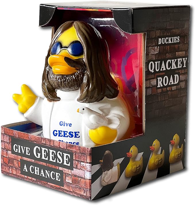 CelebriDucks - Give Geese A Chance - Floating Rubber Ducks - Collectible Bath Toy Gift for Kids & Adults of All Ages