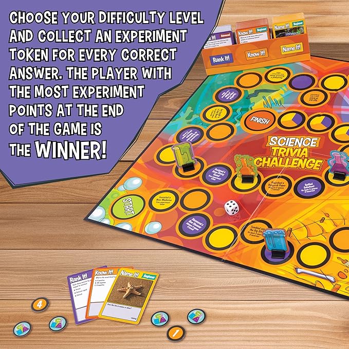 MindWare Science Trivia Challenge Game – Educational & Fun Game for Families & Kids Ages 7 & Up