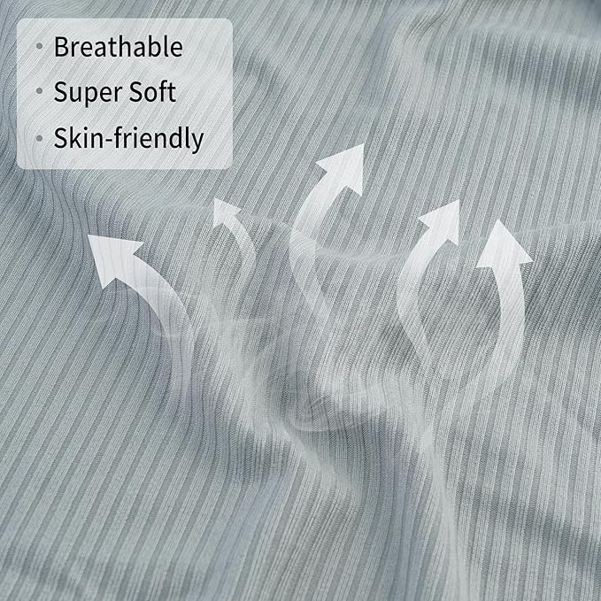 Jersey Swaddle Blanket, Ultra Soft Stretchy Receiving Blanket, Newborn Swaddle Wrap for Boys & Girls, 40 x 30 inches, 2 Pcs