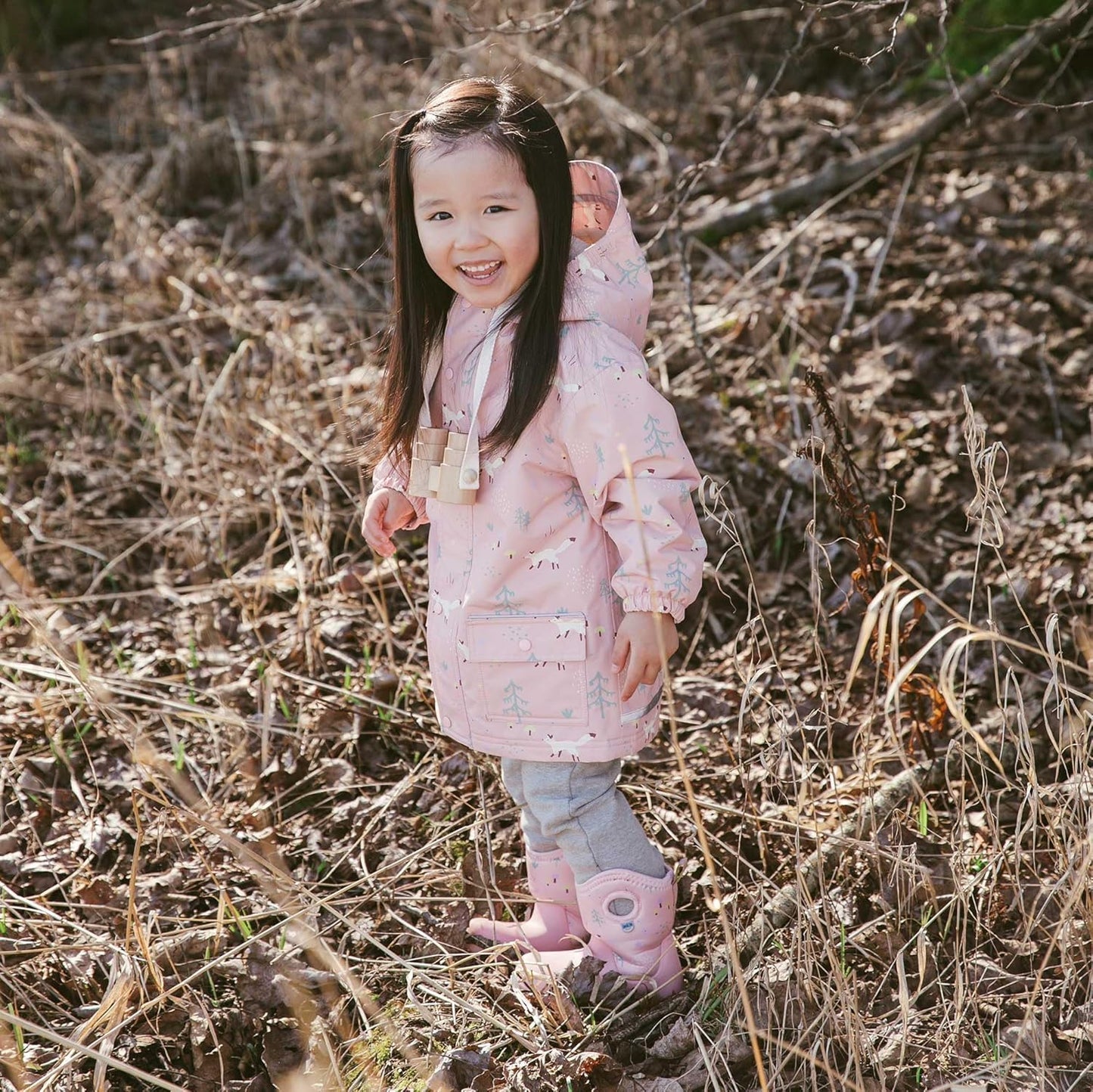 JAN & JUL Waterproof Fleece Lined Rain Jacket, Raincoat for Kids