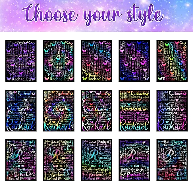 Personalized Baby Blanket for Girls Custom Birthday Blanket with Name Soft Rainbow Butterfly Personalized Name Blankets for Kids Daughter Granddaughter Friends on Birthday