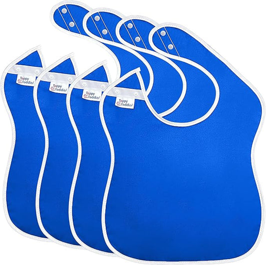 Large Waterproof Bibs Primary Collection - 4pk, 12pk, 48pk