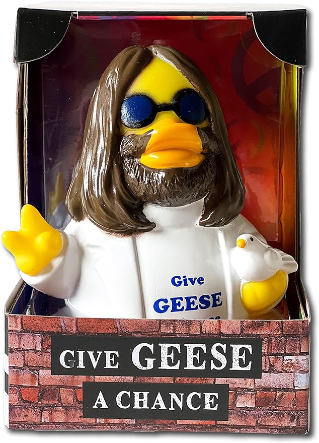 CelebriDucks - Give Geese A Chance - Floating Rubber Ducks - Collectible Bath Toy Gift for Kids & Adults of All Ages