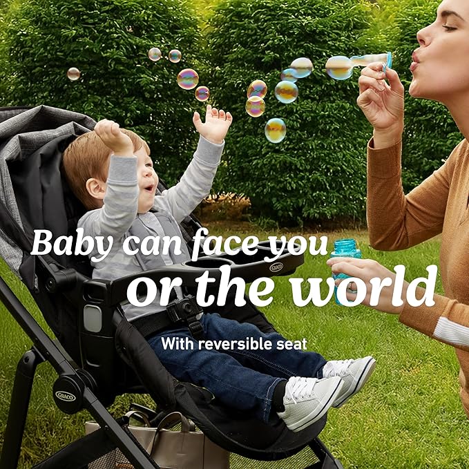 Graco Modes Pramette Travel System, 3-in-1 Modular Carseat Stroller Combo, Infant Car Seat Carrier to Toddler Stroller, Includes the SnugRide Car Seat, Redmond