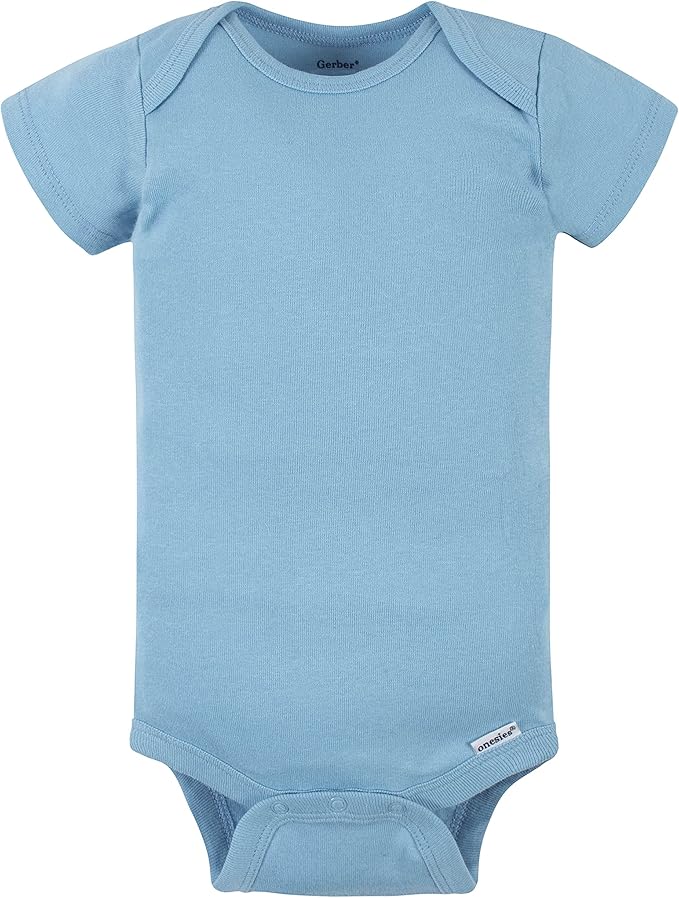 Gerber baby-girls 5-pack Solid Onesies Bodysuits