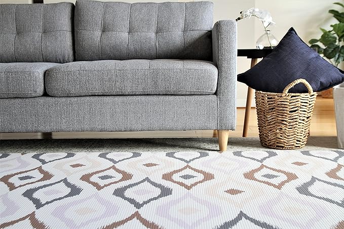 Cushmat Stylish Reversible Foam Play Mat (Large, Luxe Lite - Royal Blue Star) - Soft, Waterproof, Durable Play mat for Infants, Babies, Toddler, Kids & Grownup - 6.5ft x 4.5ft