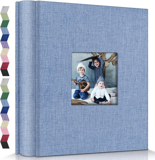 popotop Photo Album 4x6-600 Photos Photo Books with 600 Horizontal and Vertical Pockets,Linen Cover Albums for Family Wedding Anniversary Baby Vacation Pictures