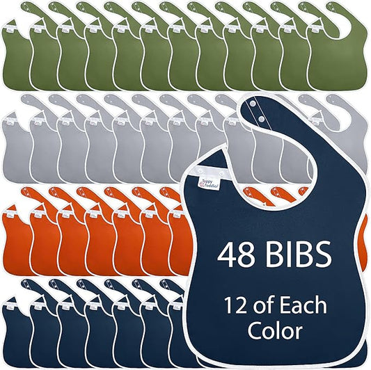 Large Waterproof Bibs Outdoor Collection - 4pk, 12pk, 48pk