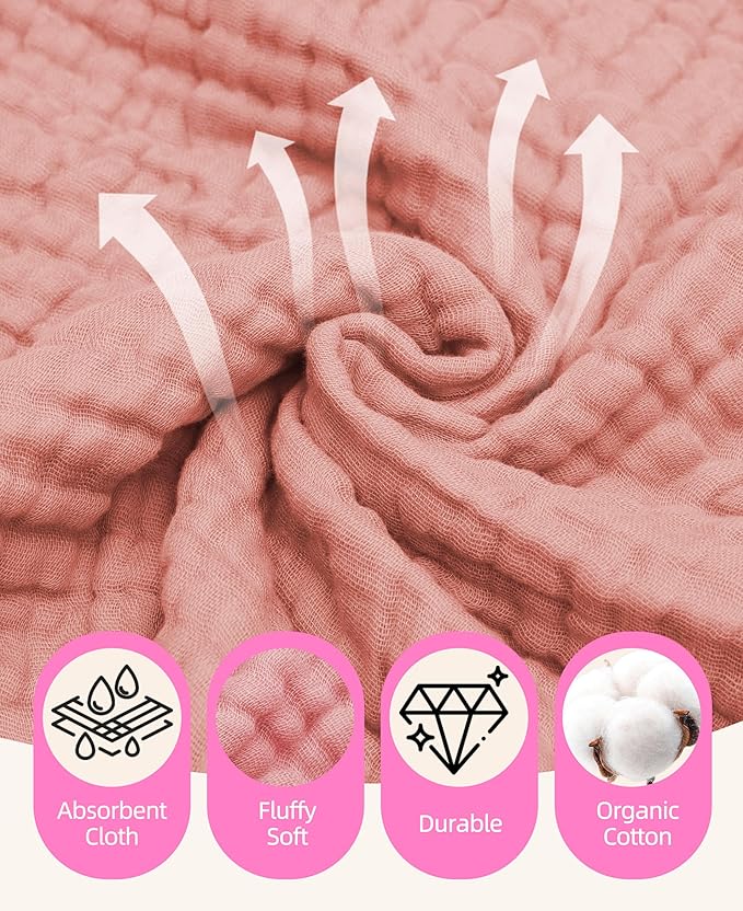 3-Pack Hooded Baby Towels for Newborn 100% Cotton Soft Babies Blanket Toddler and Kids Bath Towel Baby Essentials