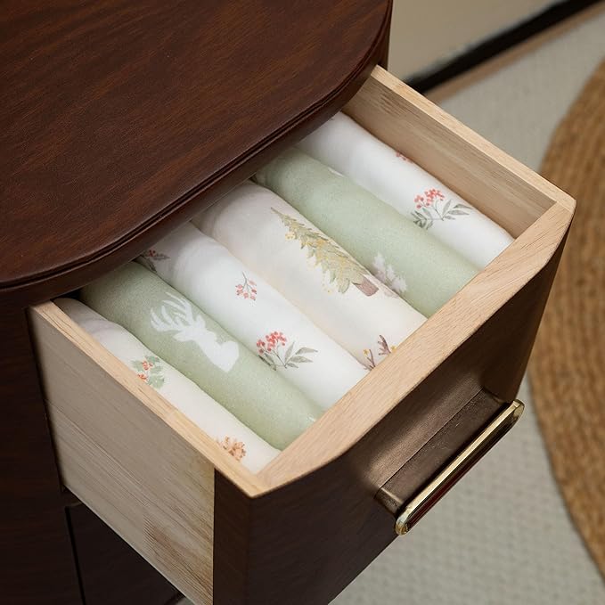 GLLQUEN BABY Girl Swaddles 0-3 Months - 3 Pack Baby Swaddles Sack for Newborn, Infant Sleep Sack, Easy Swaddling Wrap, Christmas Forest Carol, Nursery Swaddle Blankets Essentials