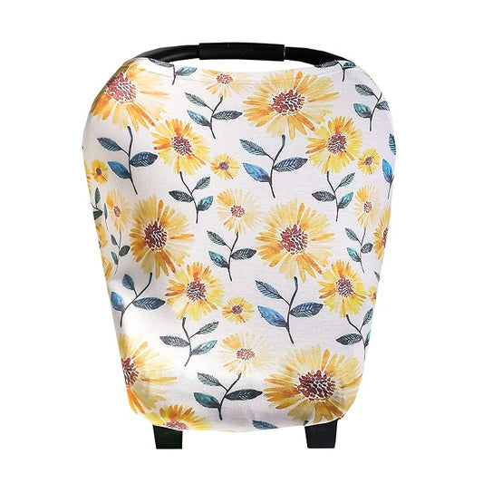 Sunnie Multi-Use Cover: Car Seat, Nursing & Stroller Cover - Stretchy Fabric, All-Season, Stylish Designs