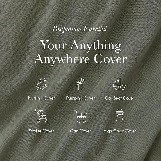 Solly Baby Nursing Cover, Ultra-Breathable, Lightweight Breastfeeding Cover-Up, Buttery-Soft Fabric, Universal Fit, Postpartum Essentials, Newborn Must Haves, Spelt