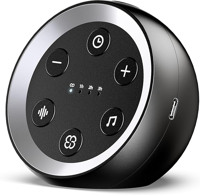 White Noise Machine Calming Sleep Sound Machine with 32 Soothing Sounds Loud Pink Brown Noise Machine for Baby Kid Adults Noise Cancelling Machine with 36 Volume Levels 4 Timer for Office Privacy