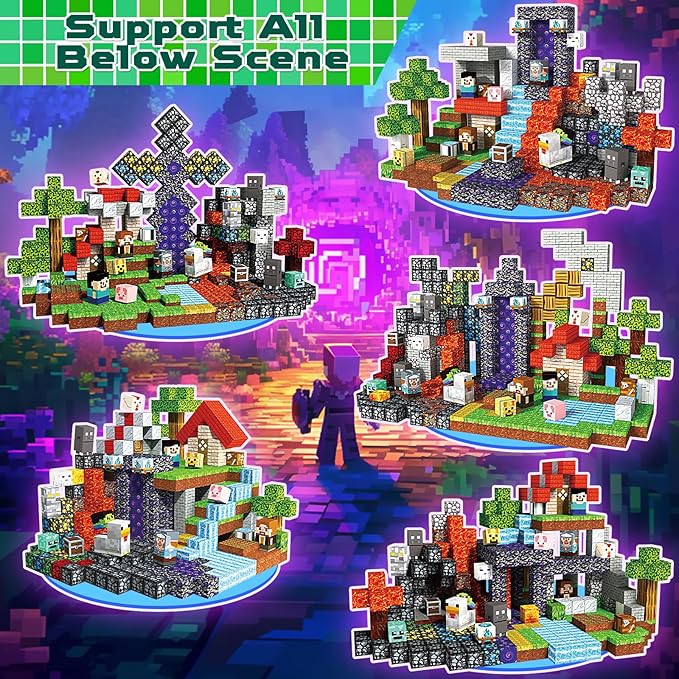 500 PCS 0.8in Magnetic Blocks - Magnet Toys for Kids, Boys and Girls, Magnetic Building Blocks Cubes, Stacking Magnets for Kids, Birthday Gifts for Boys and Girls Age 3+ Years Old