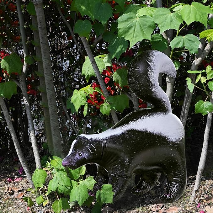 Jet Creations 30" Tall Inflatable Skunk, Black White, Realistic Wildlife Animal Figure, for Theme Parties, Pool Fun, Home Yard Décor, Toy for Kids Mascot