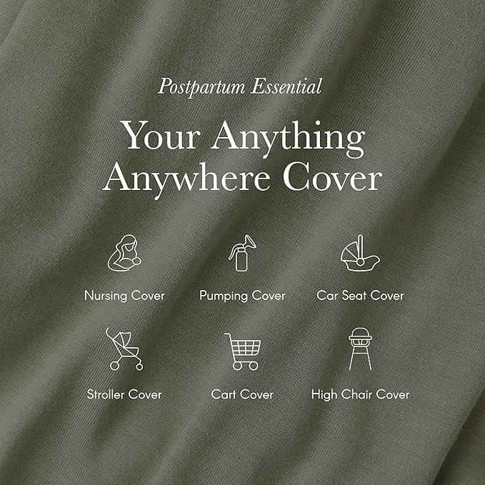 Solly Baby Nursing Cover, Ultra-Breathable, Lightweight Breastfeeding Cover-Up, Buttery-Soft Fabric, Universal Fit, Postpartum Essentials, Newborn Must Haves, Candy Stripe