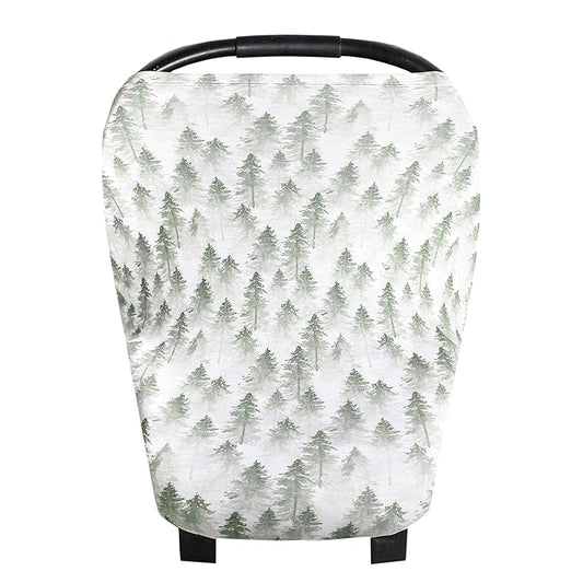 Evergreen Copper Pearl Multi-Use Cover: Car Seat & Stroller Cover - Sun Protection, All-Season Use, Stylish Designs, Easy Access for Moms