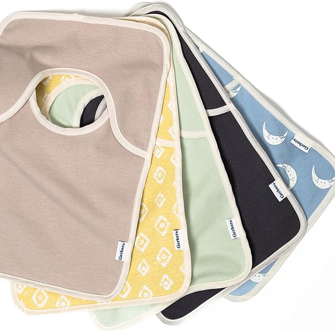 Gerber Unisex Baby Lap Shoulder Bibs