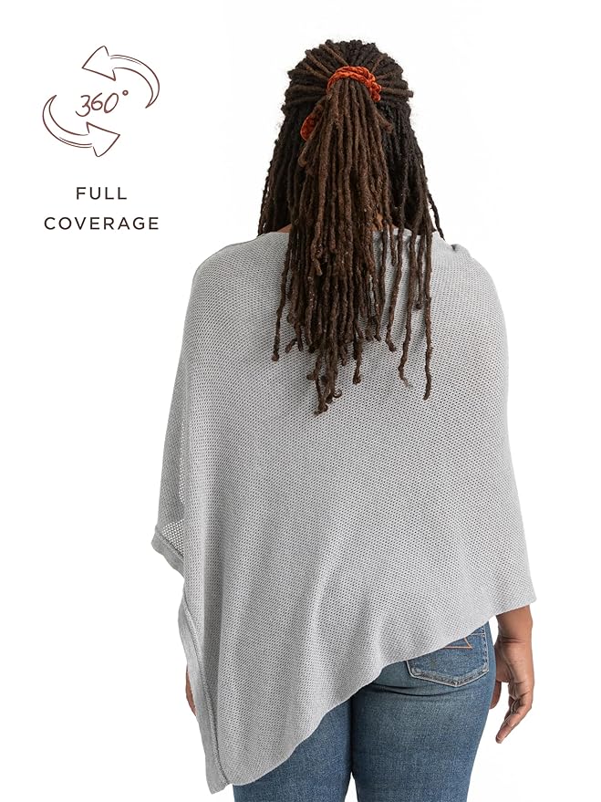 We are Amma | The Cocoon™ - Newborn Essentials Must Haves: Nursing Cover for Breastfeeding Essentials | Nursing Sweater Used as Breastfeeding Cover (Grey, One Size)