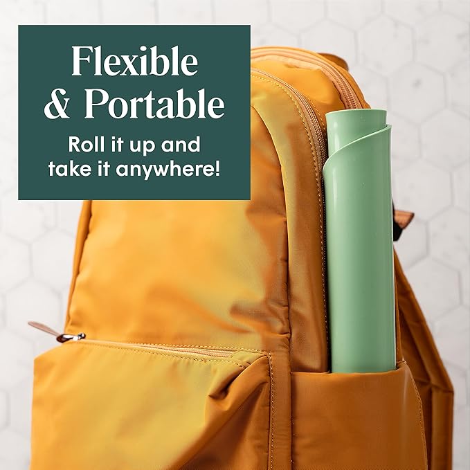 Simka Rose Silicone Baby Placemats That Stick to Table - Non Slip with Raised Edges - For Toddlers and Kids - Dishwasher Safe (Lilac)